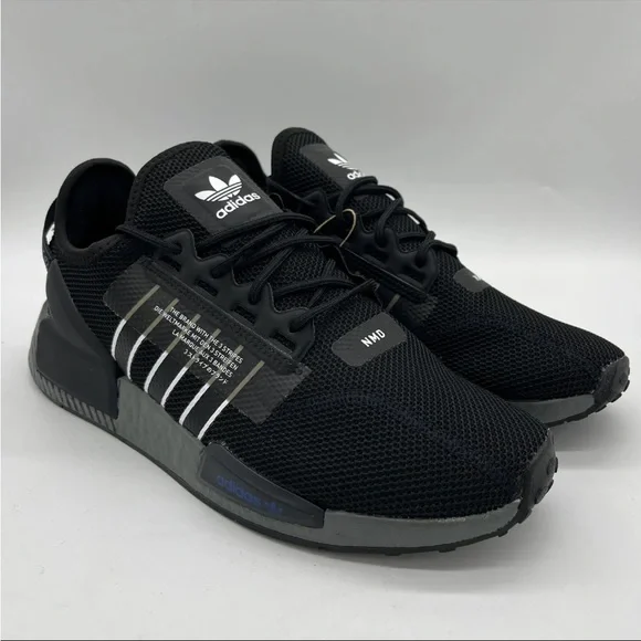 Adidas NMD R1 V2 Black White HQ6628 Men's Sneakers Shoes Multi Size NEW - Picture 4 of 7
